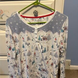 Cuddl Duds Festive Winter Pajama Top